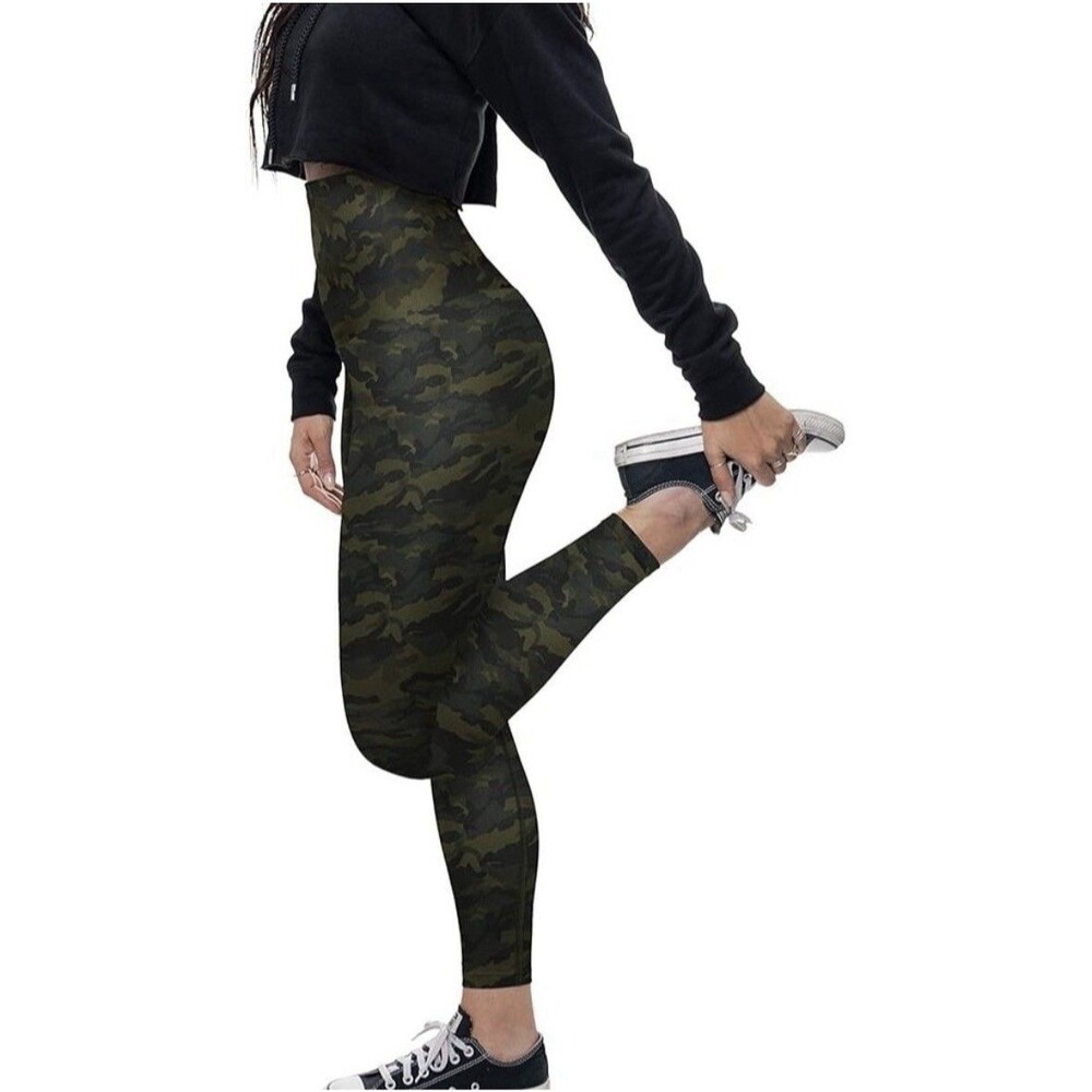 Belly Bandit Mother Tucker Compression Leggings Camo Green Medium NWOT